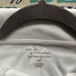 Roundtree & Yorke White Casual Button Down Shirt